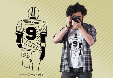 American football editable t-shirt design American football editable t-shirt design