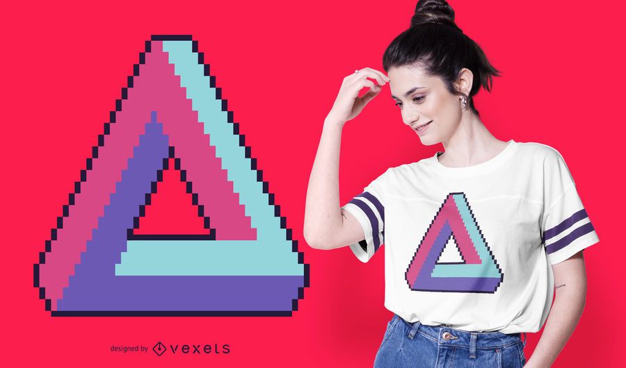 Infinite triangle retro t-shirt design Infinite triangle retro t-shirt design