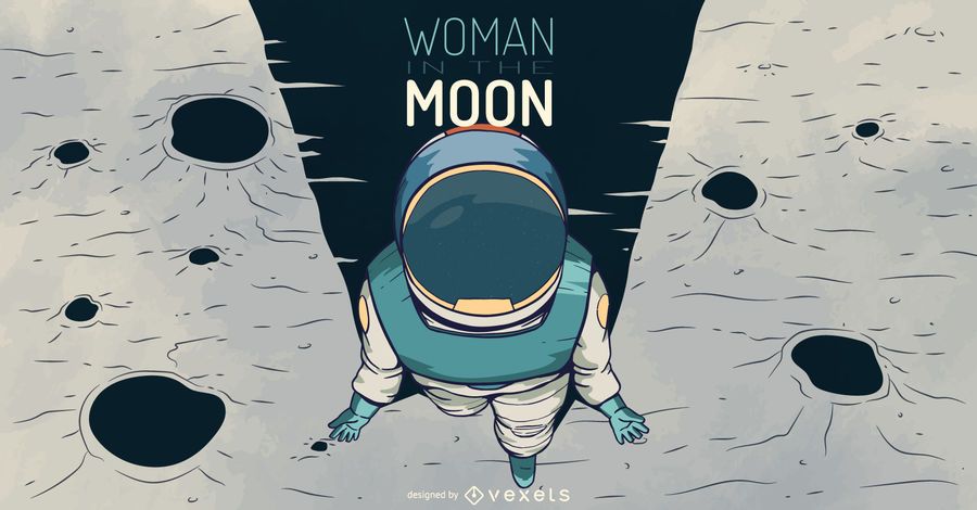 Astronaut woman illustration Astronaut woman illustration