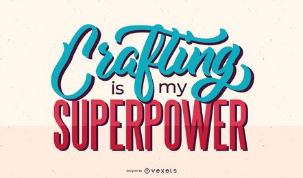 Elaboração de design de letras superpotência