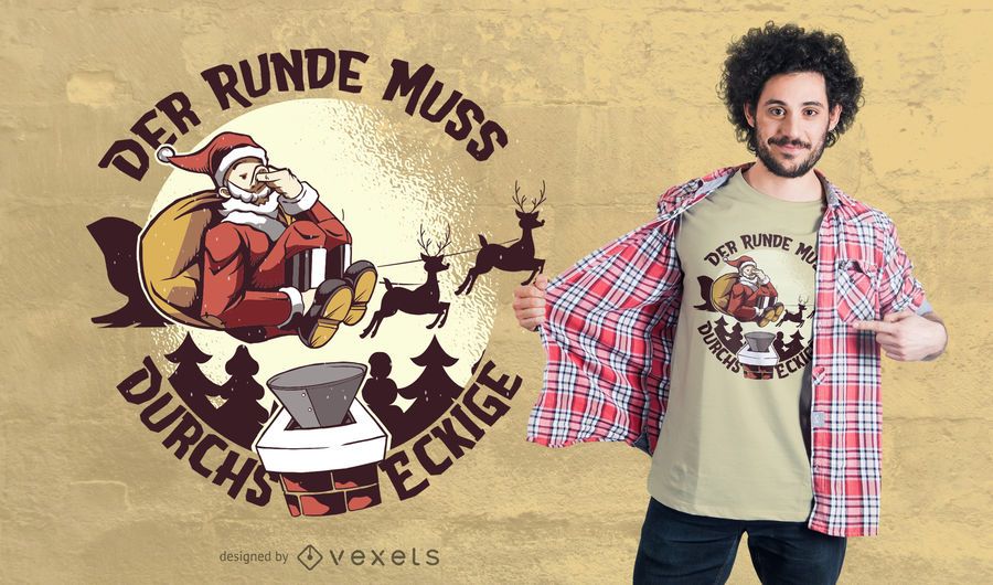 Santa german quote t-shirt design Santa german quote t-shirt design