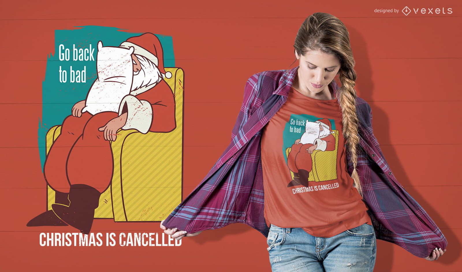 Navidad se cancela dise?o de camiseta