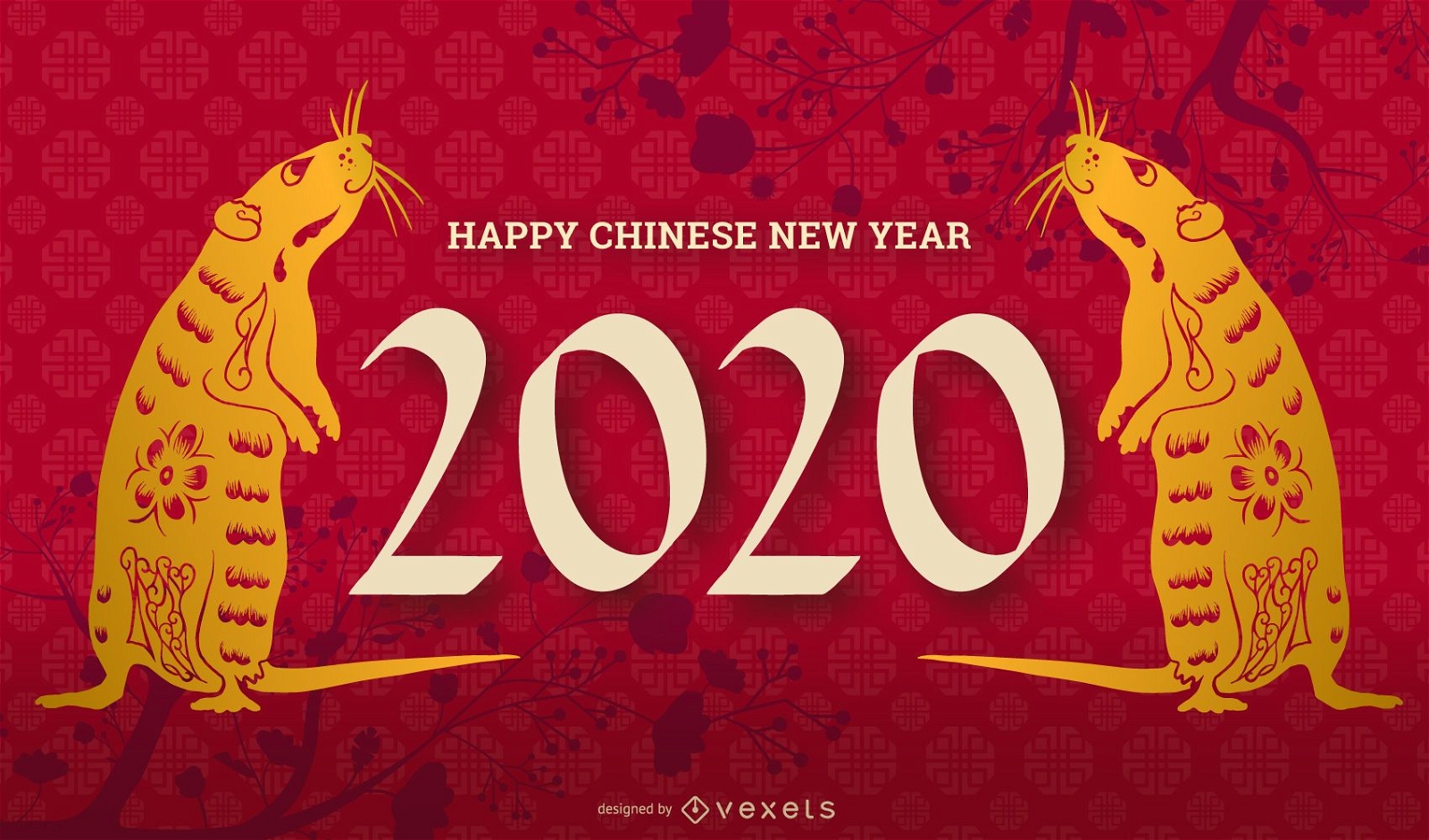 Bearbeitbare Folie f?r das chinesische Neujahr