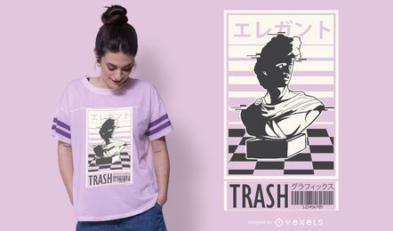 Vapor trash t-shirt design Vapor trash t-shirt design