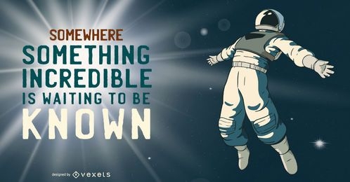 Astronauta increíble ilustración