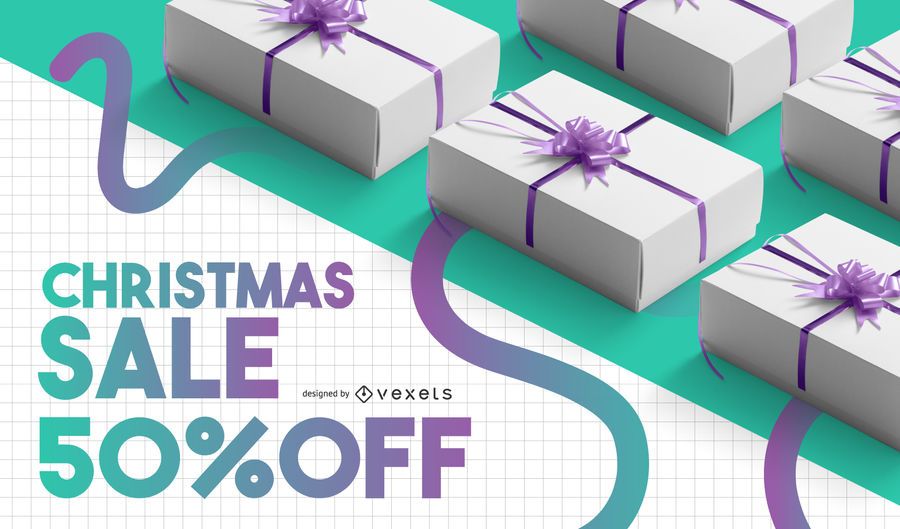 Christmas sale banner template Christmas sale banner template