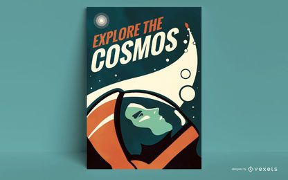 Explora la plantilla de póster del cosmos