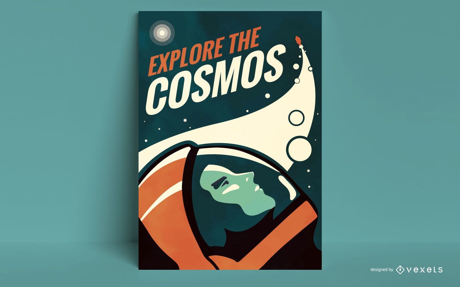 Explora la plantilla de póster del cosmos