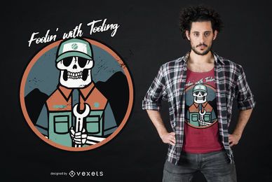 Foolin com design de t-shirt de ferramentas