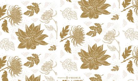 Niedliches Musterdesign der chinesischen Blumen