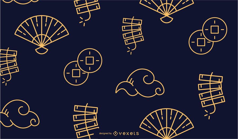 Chinese stroke pattern design Chinese stroke pattern design