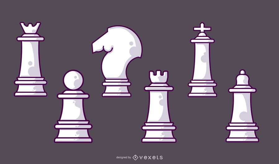 Chess White Pieces Set Chess White Pieces Set