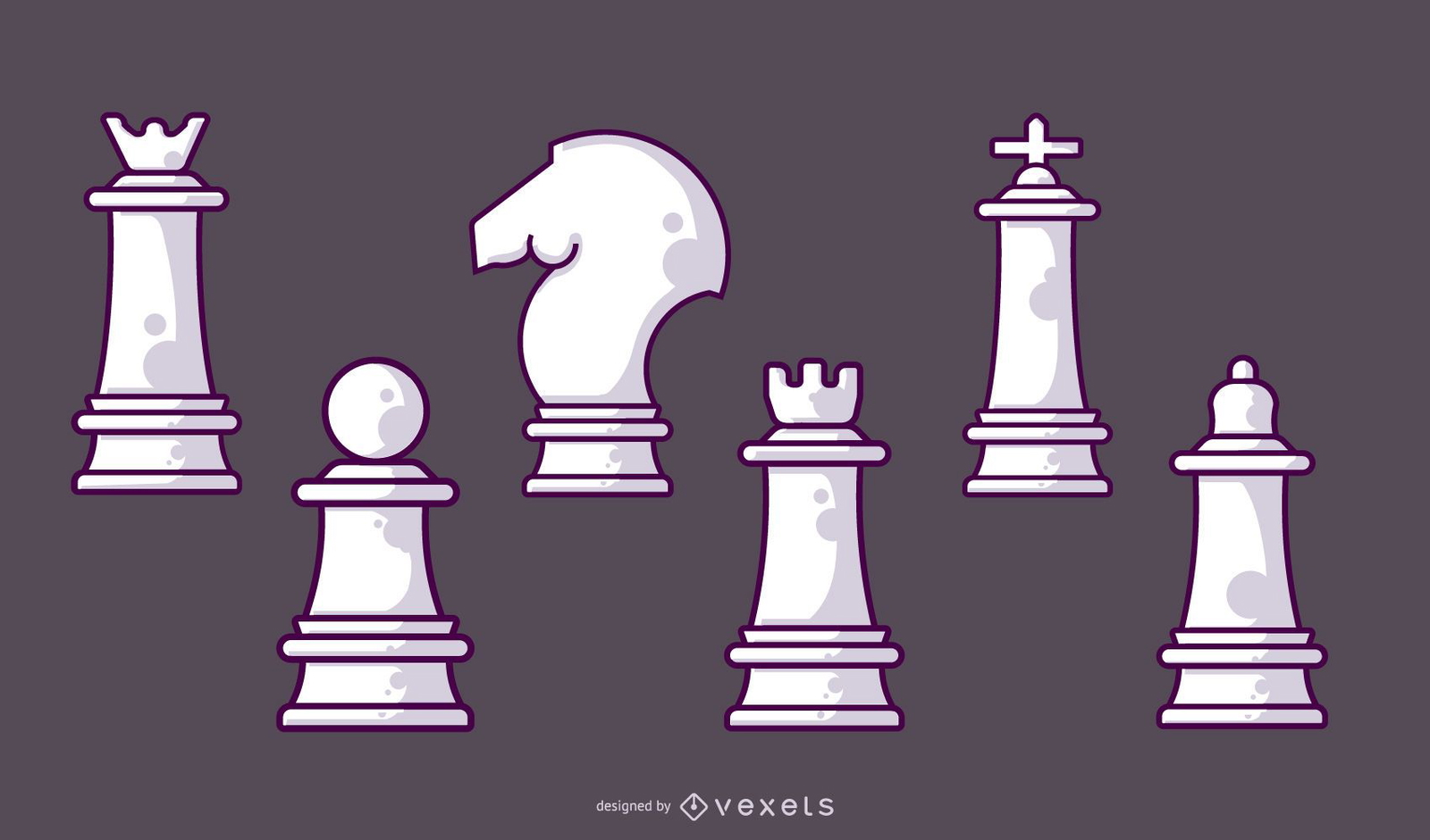 CHESS PIECES PACK.ai Royalty Free Stock SVG Vector