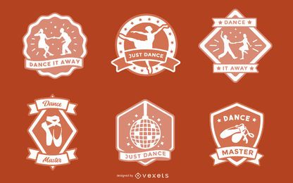 Dance Badge Design Set Dance Badge Design Set