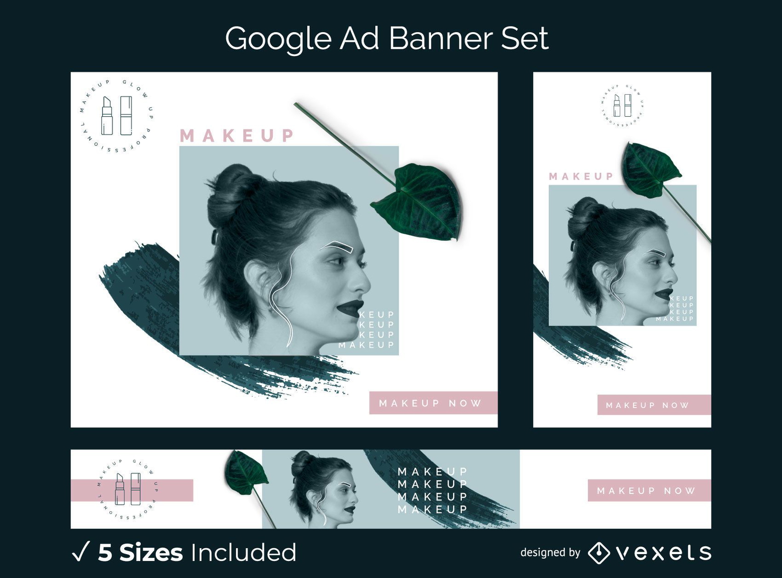 Makeup google ad banner set