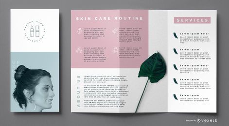 Skincare brochure template Skincare brochure template