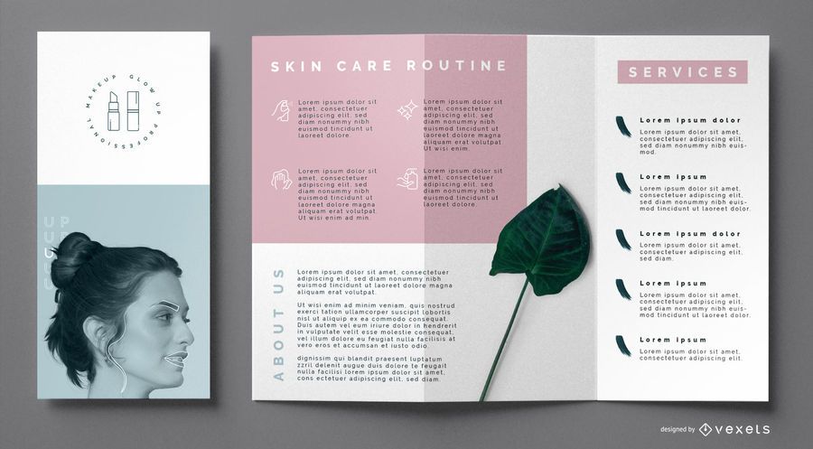 Skincare brochure template Skincare brochure template