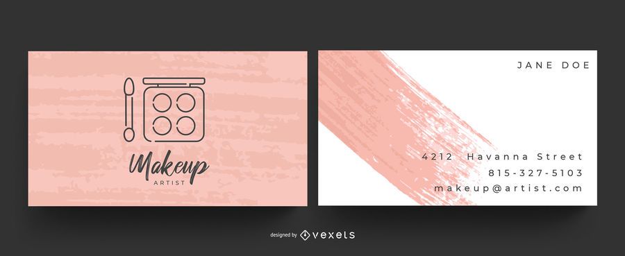 Makeup business card Makeup business card