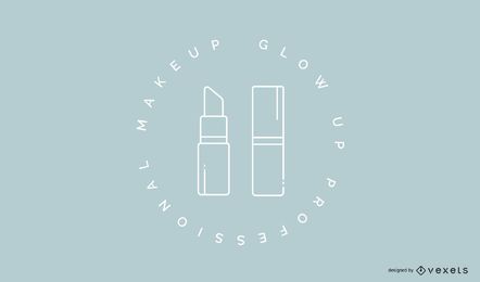 Makeup lipstick logo template Makeup lipstick logo template