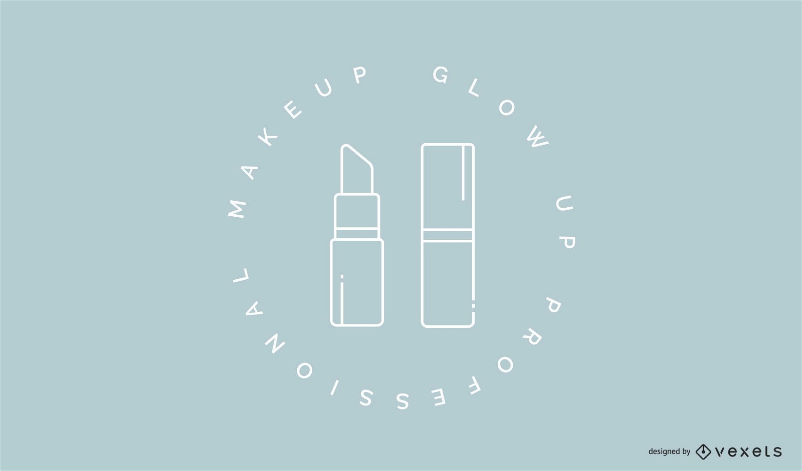 Make-up Lippenstift Logo Vorlage