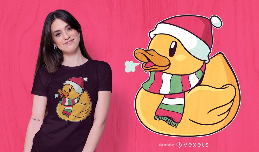 Christmas duck t-shirt design Christmas duck t-shirt design