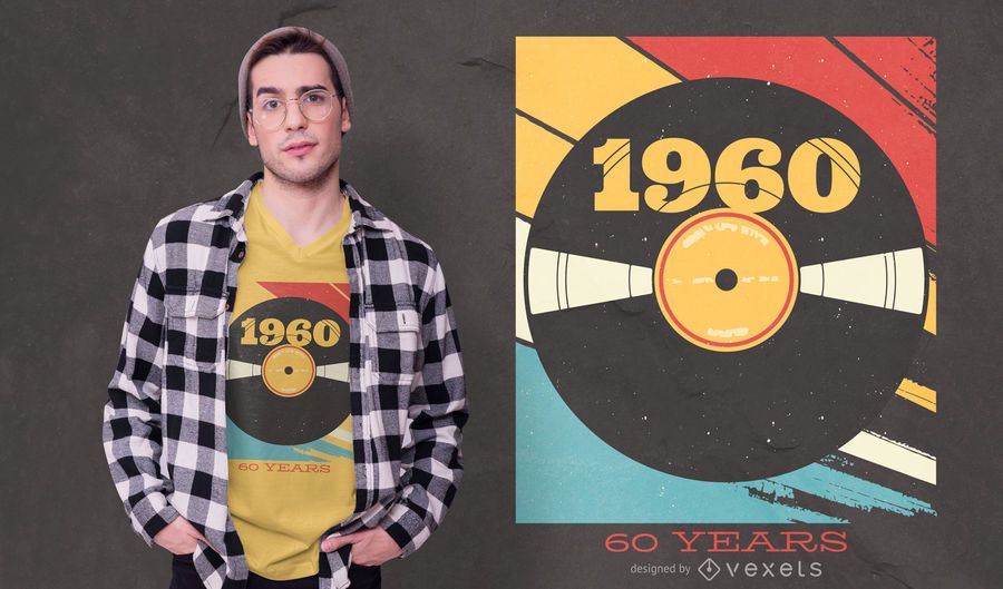 Vynil years editable t-shirt design Vynil years editable t-shirt design