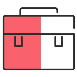 Bolsa de bolsa de trazo plano Diseño PNG