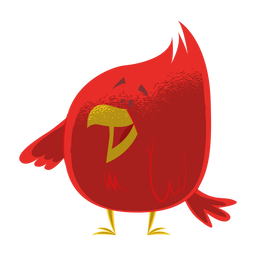 Bird nestling fledgling flat PNG Design
