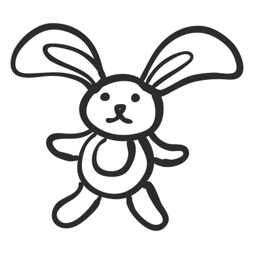 Bunny doodle PNG Design