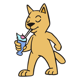 Coquetel de gato com curso plano Desenho PNG