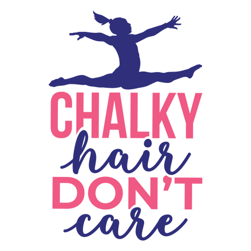 Download Chalky hair don't care woman sticker badge - Transparent ...