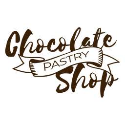 Etiqueta engomada de la insignia de la pastelería de chocolate Diseño PNG