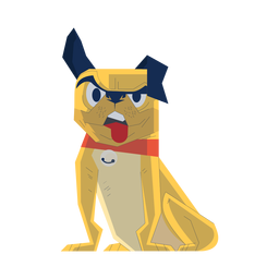 Dibujo de perro buldog Diseño PNG