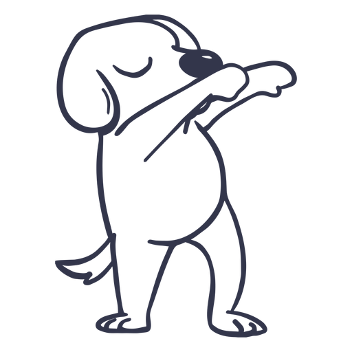 Hund tanzen Tanzschlag PNG-Design