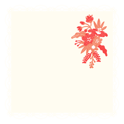 Deckchenstrauß-Blumenillustration PNG-Design