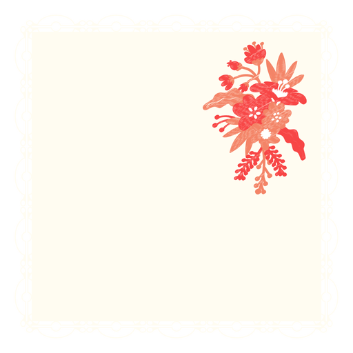 Ilustração de flor de buquê de guardanapo Desenho PNG