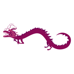 Adesivo plano de mandíbulas de dragão Desenho PNG