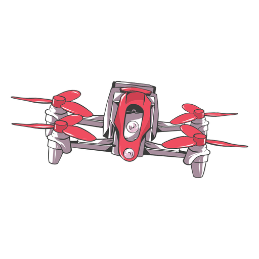Drone quadcopter flat Diseño PNG