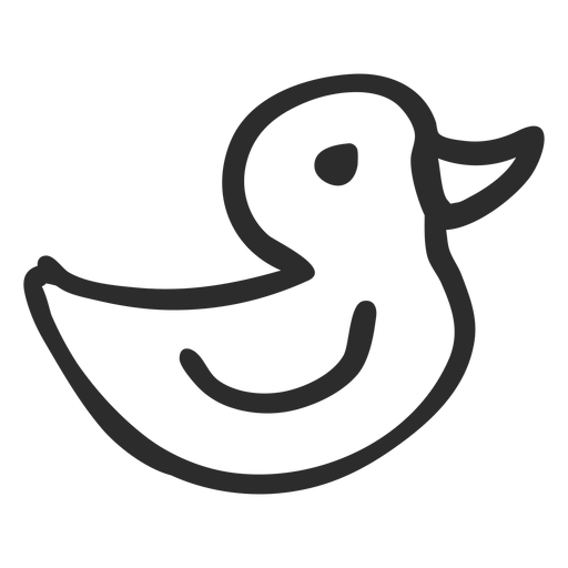 Duck doodle PNG Design