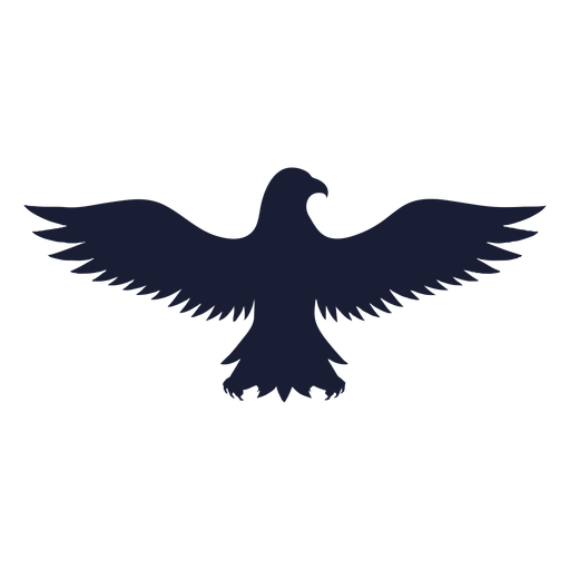 Eagle wing beak silhouette PNG Design