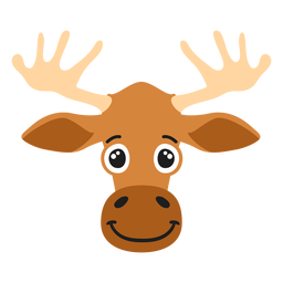 Elk moose muzzle joyful flat sticker Elk moose muzzle joyful flat sticker