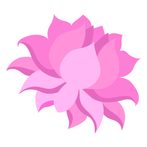 Blume flach PNG-Design