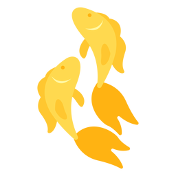 Par de peixinho apartamento Desenho PNG