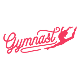 Adesivo de ginasta mulher distintivo Desenho PNG