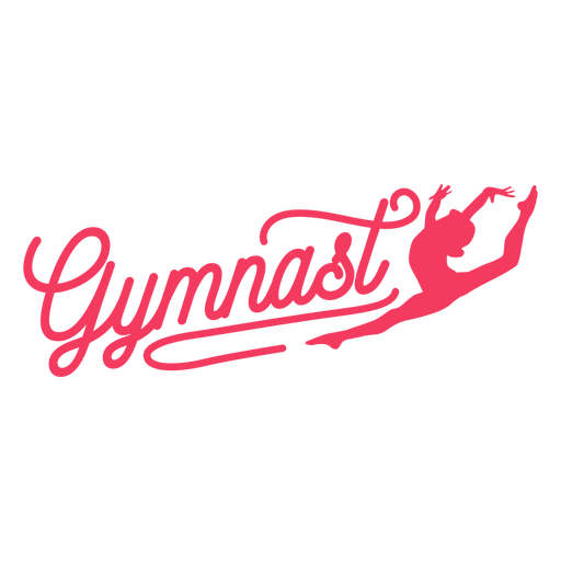 Gymnastfrauen-Abzeichenaufkleber PNG-Design