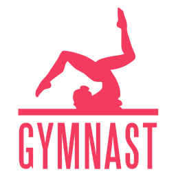 Gymnast Woman Sticker Badge PNG & SVG Design For T-Shirts