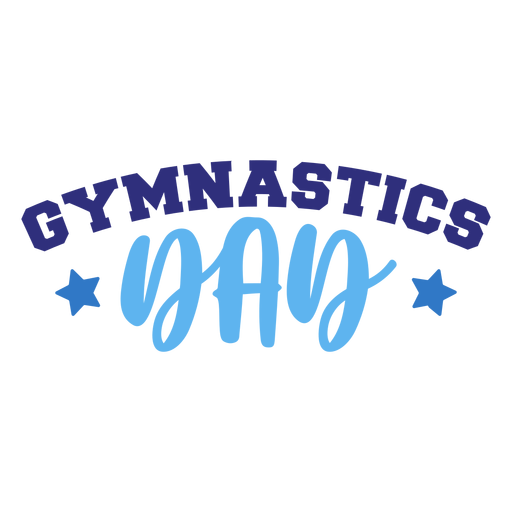 Gymnastics dad quote badge sticker PNG Design