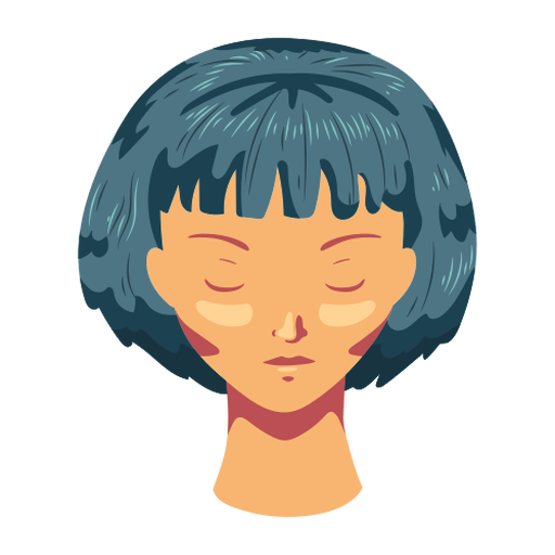 Hair woman face flat Transparent PNG & SVG vector file
