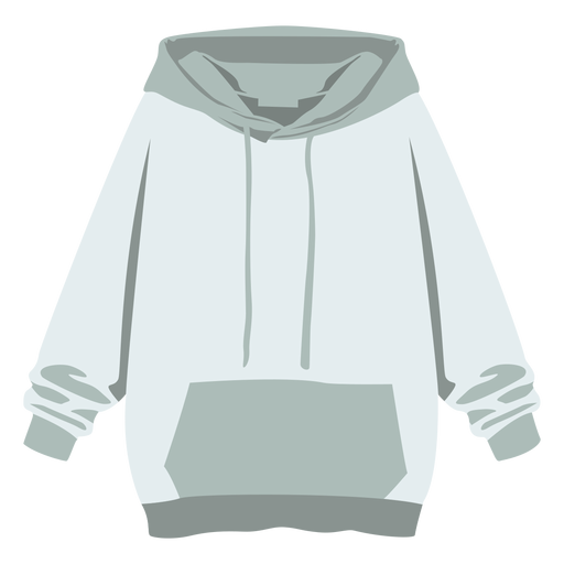 Hoodie sweater pullover flat - Transparent PNG & SVG vector file