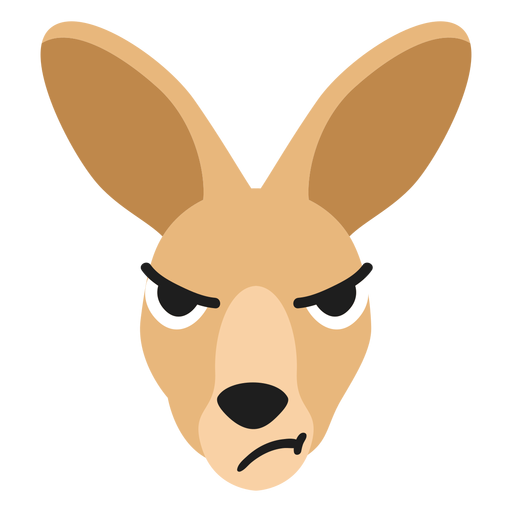 Download Kangaroo Muzzle Angry Flat Sticker Transparent Png Svg Vector File Yellowimages Mockups